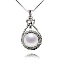 Snh 8.5-9mm 925silver Pearl Pendant Simple Design Necklace